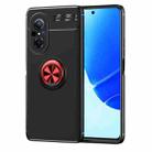 For Huawei nova 9 SE Metal Ring Holder TPU Phone Case(Black+Red) - 1