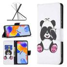 For Xiaomi Redmi Note 11 Pro International Colored Drawing Leather Phone Case(Panda) - 1