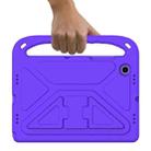 For Samsung Galaxy Tab A8 10.5 / X200 / X 205 / X207 Handle EVA Shockproof Tablet Case with Holder(Purple) - 3