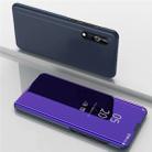 For Xiaomi Mi 9 Lite Electroplating Mirror Horizontal Flip Leather Case, with Holder(Purple Blue) - 1