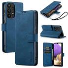 For Samsung Galaxy A33 5G DG.MING Retro Oil Edge Flip Leather Phone Case(Blue) - 1