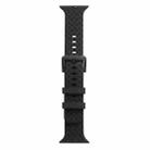 Braided Texture Silicone Watch Band For Apple Watch Series 8&7 41mm / SE 2&6&SE&5&4 40mm / 3&2&1 38mm(Black) - 1