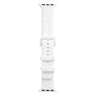 Braided Texture Silicone Watch Band For Apple Watch Series 8&7 41mm / SE 2&6&SE&5&4 40mm / 3&2&1 38mm(White) - 1