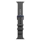 Braided Texture Silicone Watch Band For Apple Watch Series 8&7 41mm / SE 2&6&SE&5&4 40mm / 3&2&1 38mm(Grey) - 1