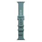 Braided Texture Silicone Watch Band For Apple Watch Series 8&7 41mm / SE 2&6&SE&5&4 40mm / 3&2&1 38mm(Light Green) - 1