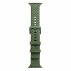 Braided Texture Silicone Watch Band For Apple Watch Series 9&8&7 41mm / SE 3&SE 2&6&SE&5&4 40mm / 3&2&1 38mm(Dark Green) - 1