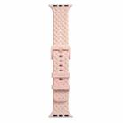 Braided Texture Silicone Watch Band For Apple Watch Ultra 49mm / Series 8&7 45mm / SE 2&6&SE&5&4 44mm / 3&2&1 42mm(Pink) - 1