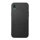 For Sony Xperia Ace III Wood Texture PU Phone Case(Black) - 1