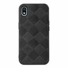 For Sony Xperia Ace III Weave Plaid PU Phone Case(Black) - 1