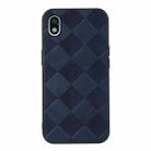 For Sony Xperia Ace III Weave Plaid PU Phone Case(Blue) - 1