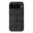 For Google Pixel 7 5G Weave Plaid PU Phone Case(Black) - 1