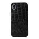 For Sony Xperia Ace III Crocodile Top Layer Cowhide Leather Phone Case(Black) - 1