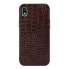 For Sony Xperia Ace III Crocodile Top Layer Cowhide Leather Phone Case(Coffee) - 1