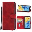 Leather Phone Case For Infinix Hot 11 2022(Red) - 1