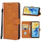 Leather Phone Case For Infinix Hot 11 2022(Brown) - 1