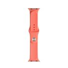 For Apple Watch Series 7 41mm / 6 & SE & 5 & 4 40mm / 3 & 2 & 1 38mm Mutural Liquid Silicone Watch Band(Orange) - 1