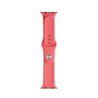 For Apple Watch Series 7 41mm / 6 & SE & 5 & 4 40mm / 3 & 2 & 1 38mm Mutural Liquid Silicone Watch Band(Watermelon Red) - 1