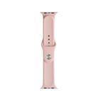 For Apple Watch Ultra 49mm / Series 8&7 45mm / SE 2&6&SE&5&4 44mm / 3&2&1 42mm Mutural Liquid Silicone Watch Band(Pink) - 1