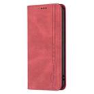 For Xiaomi Redmi 10 5G / Note 11E Magnetic RFID Blocking Anti-Theft Leather Phone Case(Red) - 2