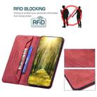 For Xiaomi Redmi 10 5G / Note 11E Magnetic RFID Blocking Anti-Theft Leather Phone Case(Red) - 5
