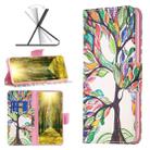 For OnePlus 10 Pro 5G Colored Drawing Pattern Leather Phone Case(Tree Life) - 1