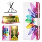 For OPPO Realme GT Neo3 Colored Drawing Pattern Leather Phone Case(Sun Flower) - 1