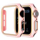 Two-color Electroplating PC Watch Case For Apple Watch Series 3&2&1 38mm(Pink Gold) - 1