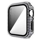 Diamond PC + Tempered Glass Watch Case For Apple Watch Series 3&2&1 42mm(Black) - 1