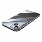 For iPhone 13 SULADA Diamond Lens Protector Plated Frosted Case(Black) - 1