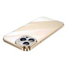 For iPhone 12 Pro Max SULADA Diamond Lens Protector Plated Frosted Case(Gold) - 1