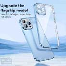 For iPhone 11 Pro Max SULADA Diamond Lens Protector Plated Frosted Case (Sierra Blue) - 5