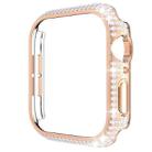 Hollowed Diamond PC Watch Case For Apple Watch Series 3&2&1 38mm(Rose Gold) - 1