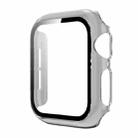 Translucent PC+Tempered Glass Watch Case For Apple Watch Series 3&2&1 38mm(Transparent Black) - 1