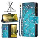 For Xiaomi Redmi 10C Colored Drawing Pattern Zipper Leather Phone Case(Plum Blossom) - 1