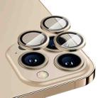 For iPhone 13 Pro / 13 Pro Max Benks King Kong Corning Metal Lens Protective Film (Gold) - 1