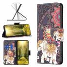 For Xiaomi Redmi 10 5G / Note 11E Colored Drawing Leather Phone Case(Flowers Elephant) - 1