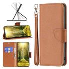 For Xiaomi Redmi 10 5G / Note 11E Litchi Texture Pure Color Leather Phone Case(Brown) - 1