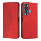 For Tecno Pova Neo Diamond Splicing Skin Feel Magnetic Leather Phone Case(Red) - 1