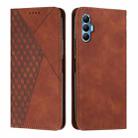 For Tecno Spark 8P Diamond Splicing Skin Feel Magnetic Leather Phone Case(Brown) - 1