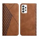 For Samsung Galaxy A23 Diamond Splicing Skin Feel Magnetic Leather Phone Case(Brown) - 1
