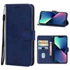 For iPhone 14 Leather Phone Case (Blue) - 1