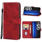 Leather Phone Case For OPPO Realme Q5i(Red) - 1