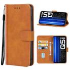 Leather Phone Case For OPPO Realme Q5i(Brown) - 1