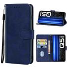 Leather Phone Case For OPPO Realme Q5i(Blue) - 1