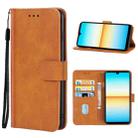 Leather Phone Case For Sony Xperia Ace III(Brown) - 1