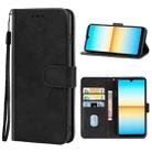 Leather Phone Case For Sony Xperia Ace III(Black) - 1