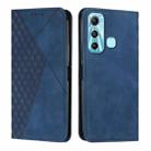 For Infinix Hot 11 Diamond Splicing Skin Feel Magnetic Leather Phone Case(Blue) - 1