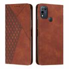 For Infinix Hot 11 Play/10 Play/Smart 5 2021 Diamond Splicing Skin Feel Magnetic Leather Phone Case(Brown) - 1
