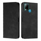 For Infinix Hot 10S / 10T / 10S NFC Diamond Splicing Skin Feel Magnetic Leather Phone Case(Black) - 1