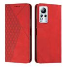 For Infinix Note 11 Diamond Splicing Skin Feel Magnetic Leather Phone Case(Red) - 1